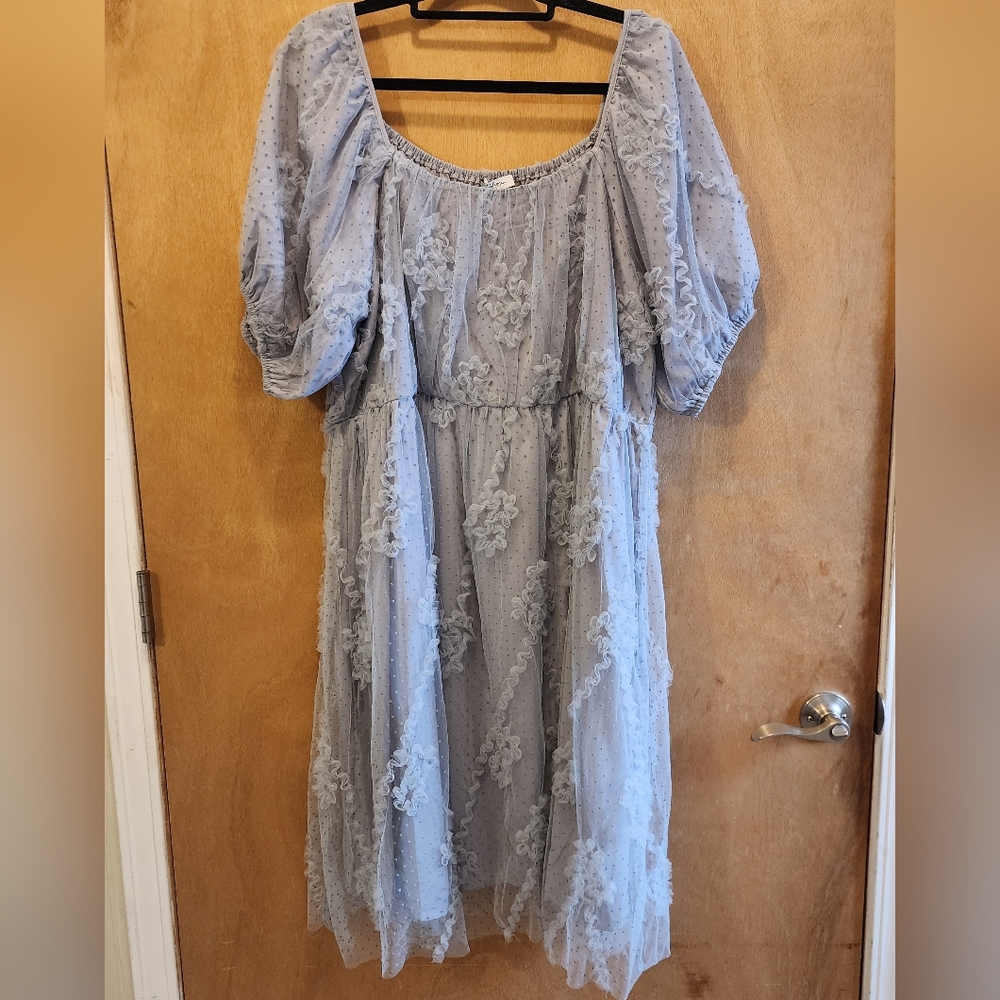 Elegant Purplish Gray Dress